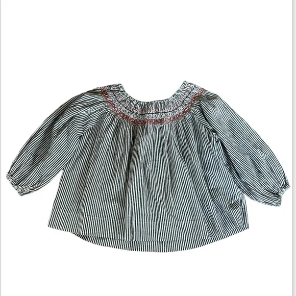 The Great Ruched Gray The Rail Vista Striped Top size XS 295 MSRP - Picture 11 of 11